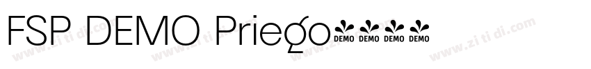 FSP DEMO Priego字体转换